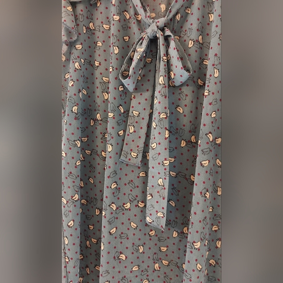 Robin's Egg Maternity Large Lightweight Blouse - Picture 4 of 7